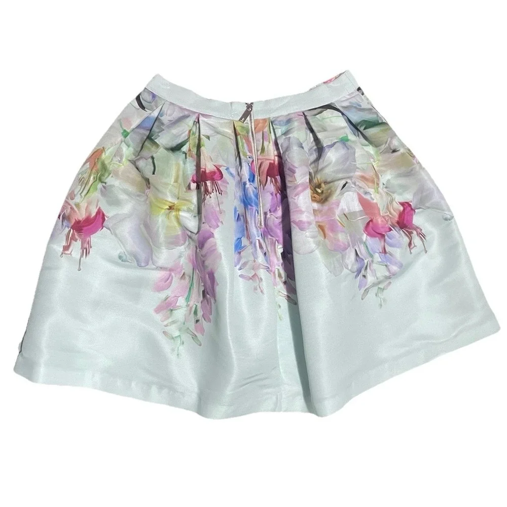 Ted Baker‎ London Hanging Garden Full Mini Skirt  US L/10 Romantic Party Spring